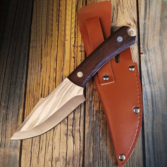 Cleaver Knife (with leather cover)