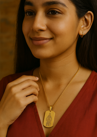 Mandir Prasad Hanuman Chalisa Pendant With Chain
