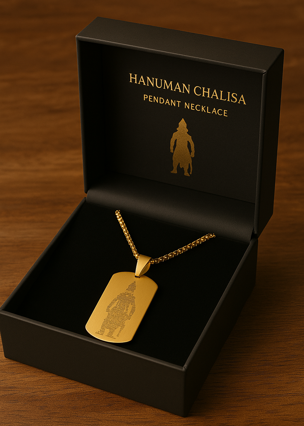 Mandir Prasad Hanuman Chalisa Pendant With Chain
