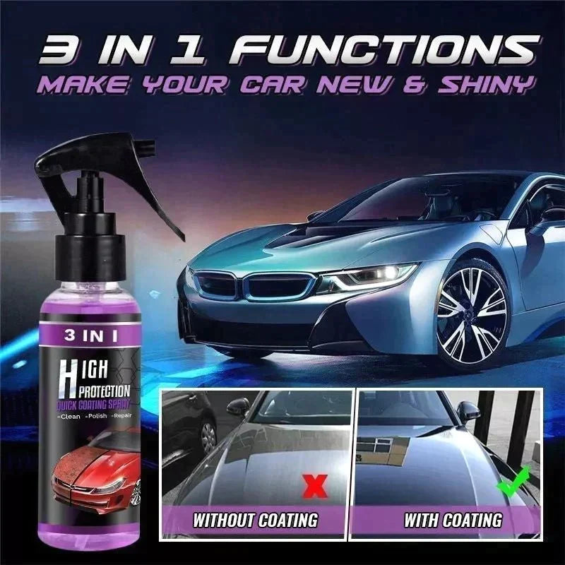 3 in 1 High Protection Car Spray (PACK OF 2)